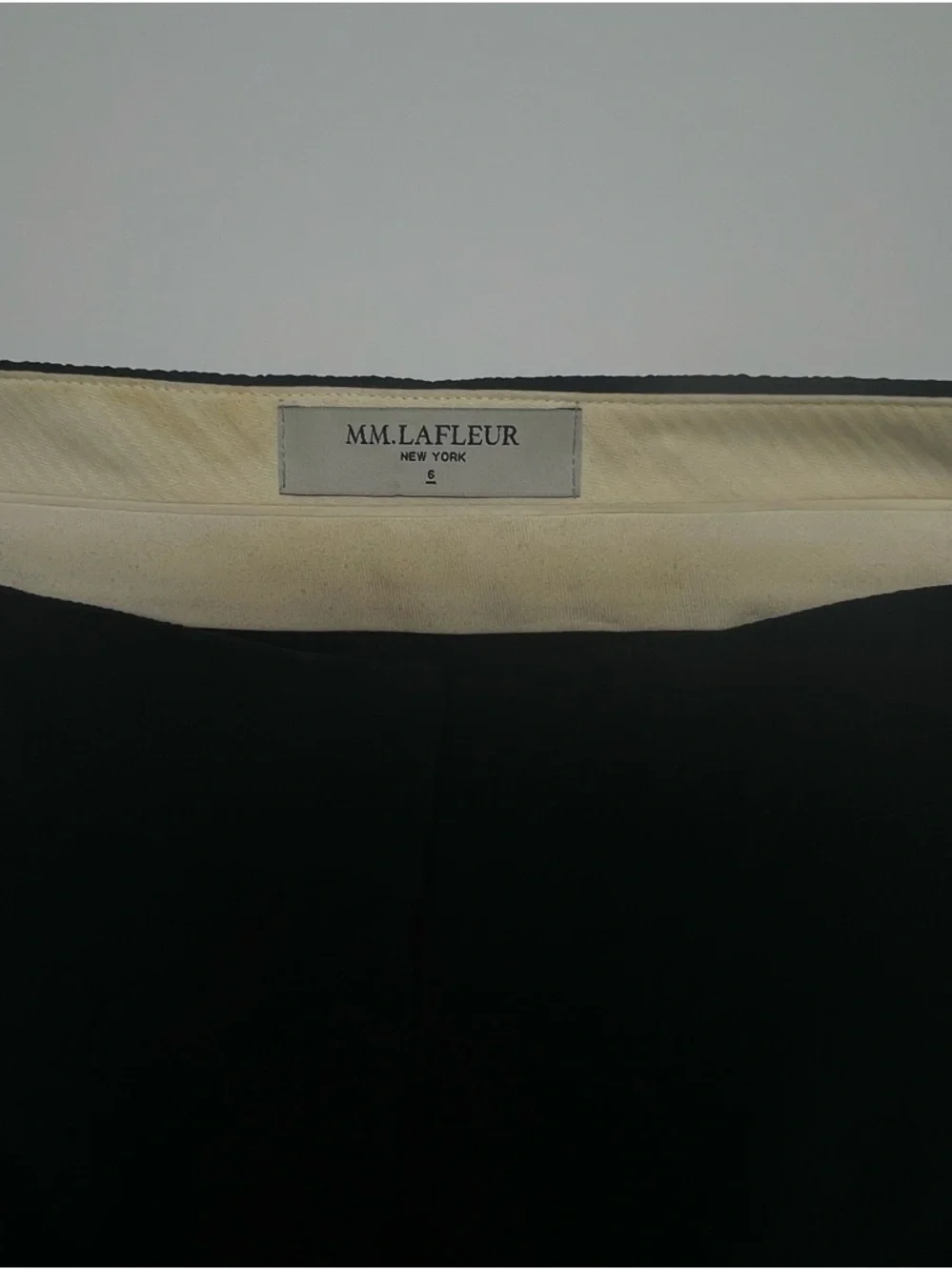 MM.LAFLEUR Dark Navy Wide Leg Pants Size 6 Career Office Workwear - Picture 4 of 10